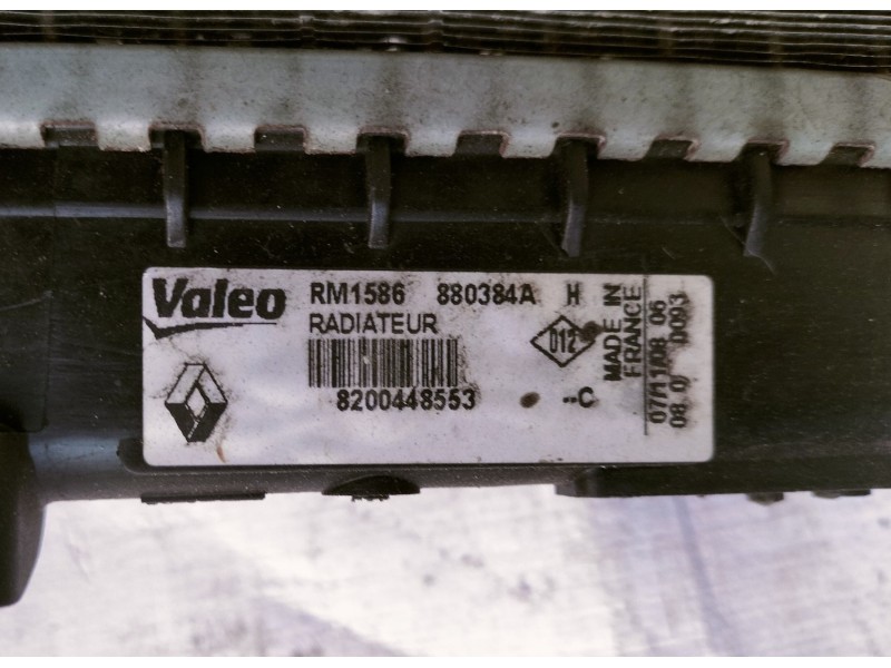 Recambio de radiador agua para renault twingo authentique referencia OEM IAM 8200448553  