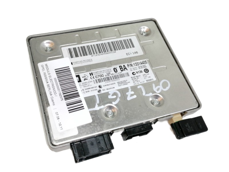 Recambio de modulo electronico para opel insignia berlina cosmo referencia OEM IAM 13314405  