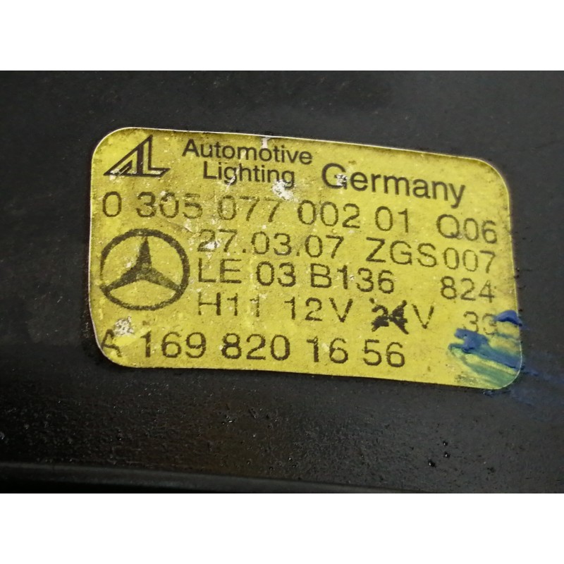 Recambio de faro antiniebla izquierdo para mercedes-benz clase clk (w209) coupe 320 cdi (209.320) referencia OEM IAM A1698201656