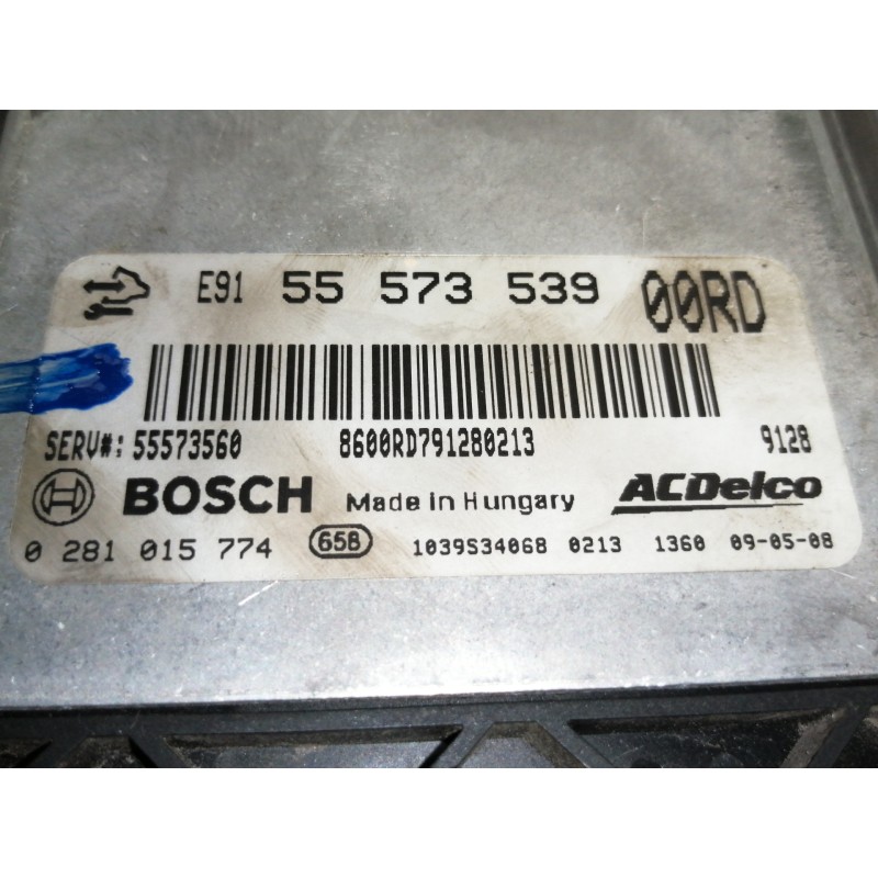 Recambio de centralita motor uce para opel insignia berlina cosmo referencia OEM IAM 55573539 0281015774 55573560