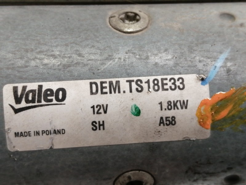 Recambio de motor arranque para opel corsa d catch me referencia OEM IAM 55217672  