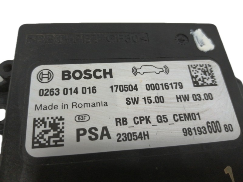 Recambio de modulo electronico para peugeot 3008 active referencia OEM IAM 0263014016  