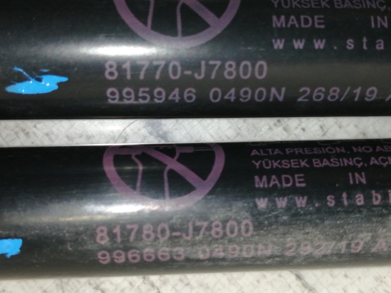 Recambio de amortiguadores maletero / porton para kia xceed business referencia OEM IAM 81770J7800  