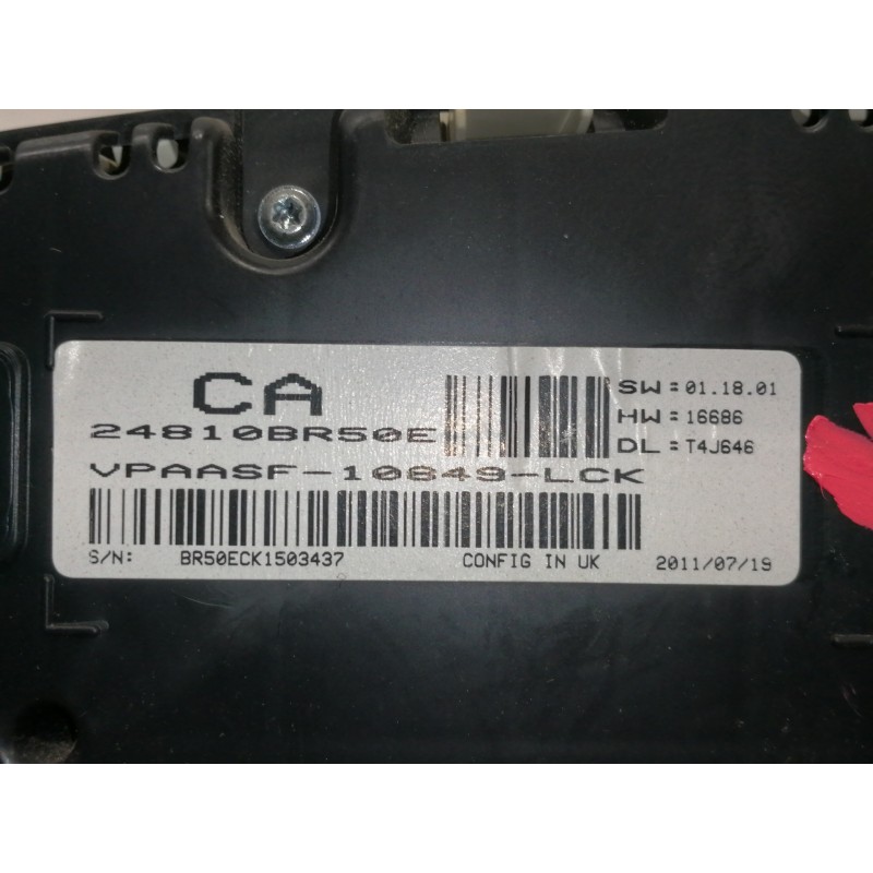 Recambio de cuadro instrumentos para nissan qashqai (j10) 1.5 turbodiesel cat referencia OEM IAM 24810BR50E  