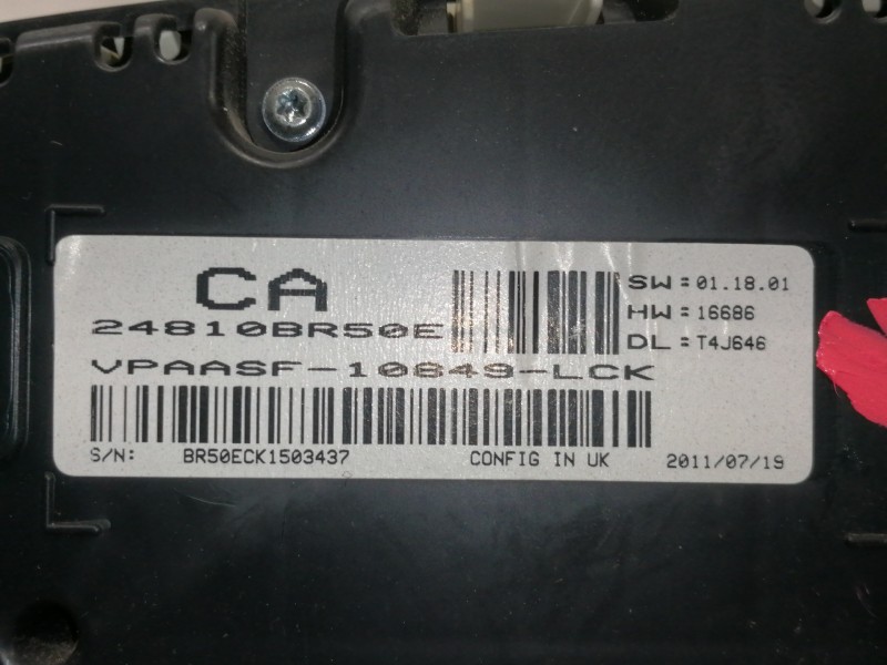 Recambio de cuadro instrumentos para nissan qashqai (j10) 1.5 turbodiesel cat referencia OEM IAM 24810BR50E  