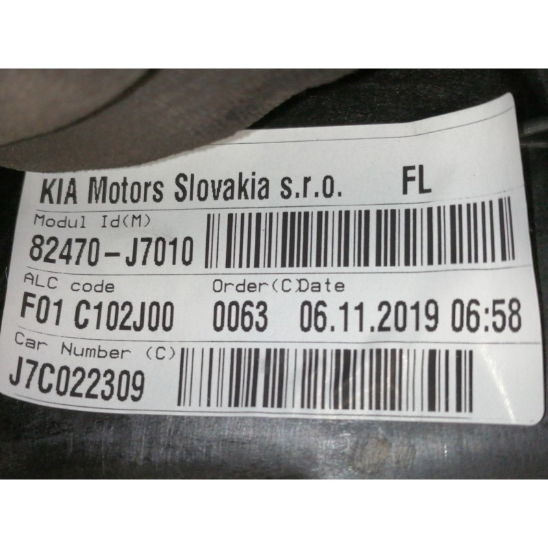 Recambio de elevalunas delantero izquierdo para kia xceed business referencia OEM IAM 82470J7010 82450J7010 F00S1W2274