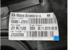 Recambio de elevalunas trasero derecho para kia xceed business referencia OEM IAM 83480J7310 83460J7020 F00S1W2277 ELECTRICO 2