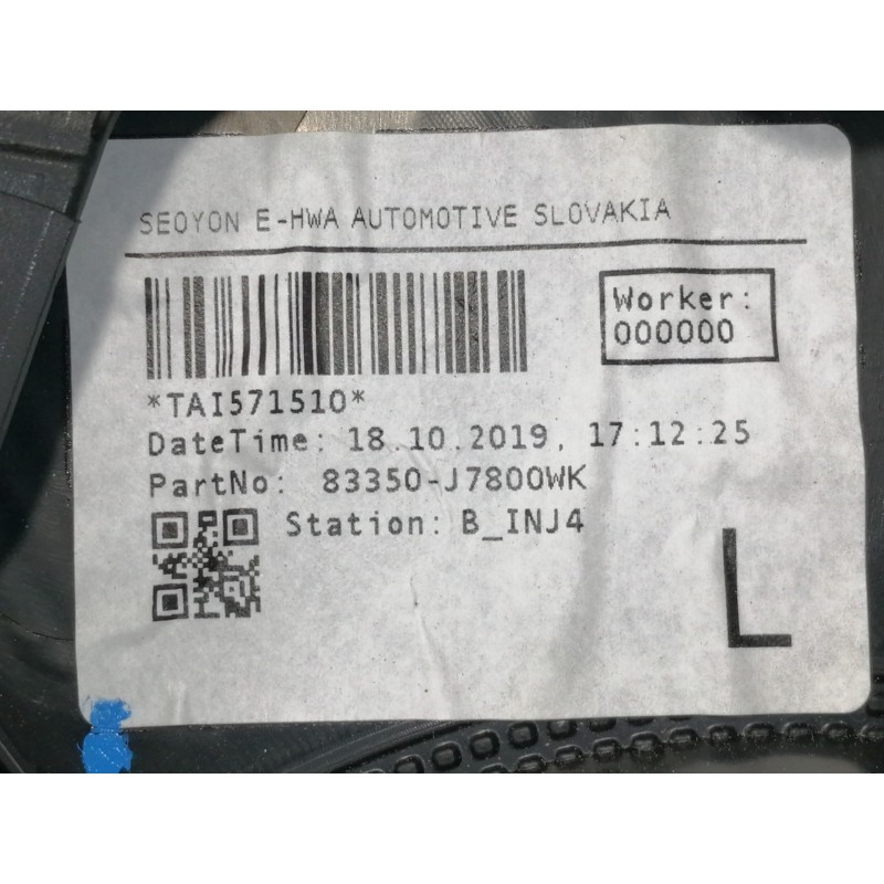 Recambio de guarnecido puerta trasera izquierda para kia xceed business referencia OEM IAM 83301J7832DQB 83613J7000 83710J7820WK