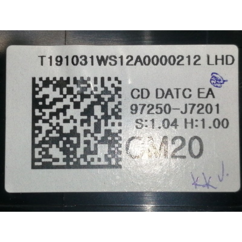 Recambio de mando calefaccion / aire acondicionado para kia xceed business referencia OEM IAM 97250J7201 97250J7201WK 7201OJ2001
