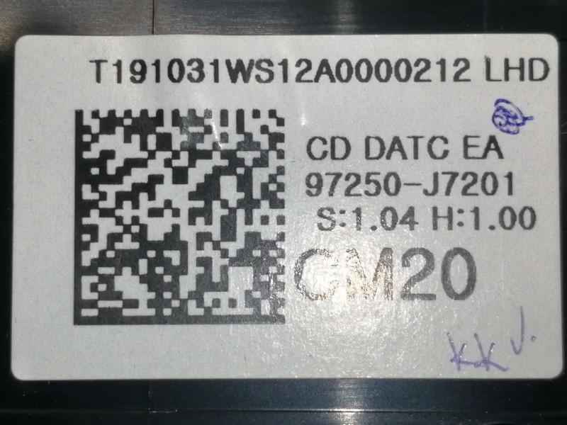 Recambio de mando calefaccion / aire acondicionado para kia xceed business referencia OEM IAM 97250J7201 97250J7201WK 7201OJ2001