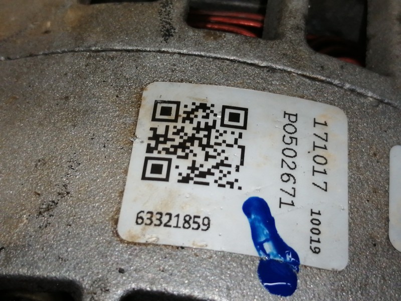 Recambio de alternador para fiat doblo (119) 1.9 jtd cat referencia OEM IAM 63321859  