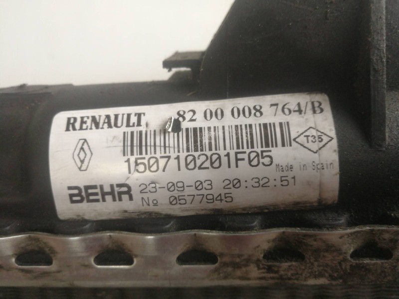 Recambio de radiador agua para renault laguna ii (bg0) authentique referencia OEM IAM 8200008764B  