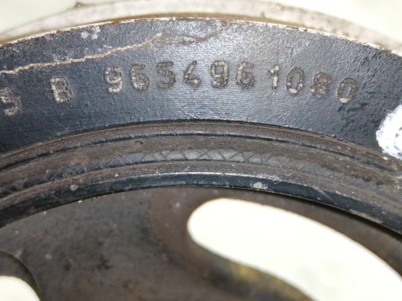 Recambio de polea cigueñal para peugeot 207 confort referencia OEM IAM 9654961080J  