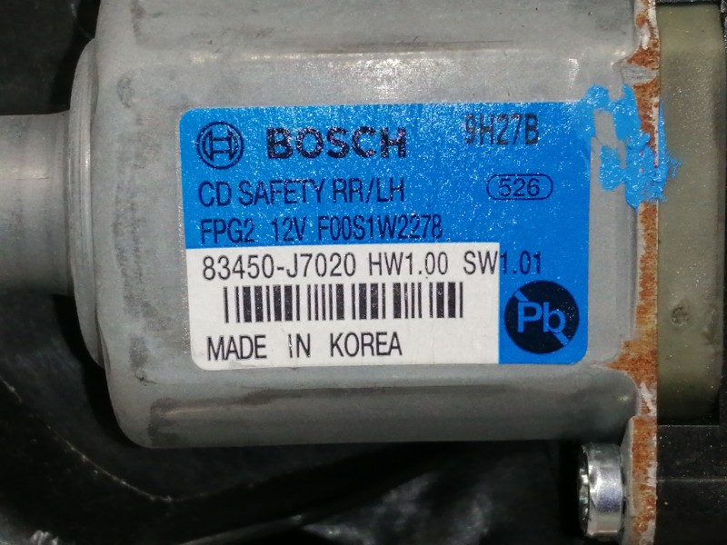 Recambio de elevalunas trasero izquierdo para kia xceed business referencia OEM IAM 83450J7020 F00S1W2278 83470J7310 83450J7020 