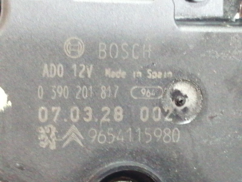 Recambio de motor limpia trasero para citroën c4 picasso exclusive referencia OEM IAM 9654115980 0390201817 