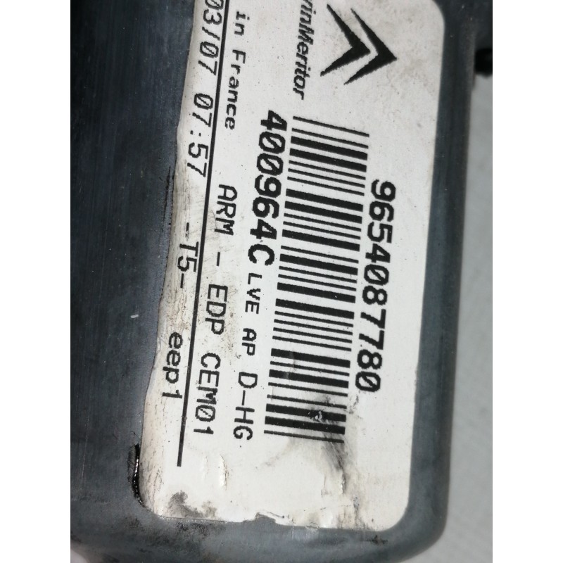 Recambio de elevalunas delantero derecho para citroën c4 picasso exclusive referencia OEM IAM 9654087780 400964C 