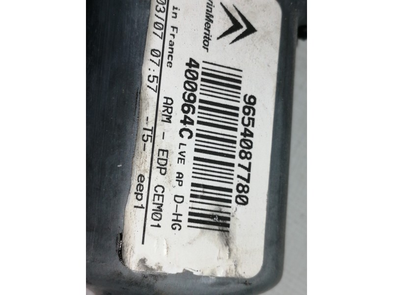 Recambio de elevalunas delantero derecho para citroën c4 picasso exclusive referencia OEM IAM 9654087780 400964C 