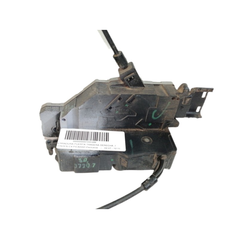 Recambio de cerradura puerta trasera derecha para citroën c4 picasso exclusive referencia OEM IAM 24088158 24098158 