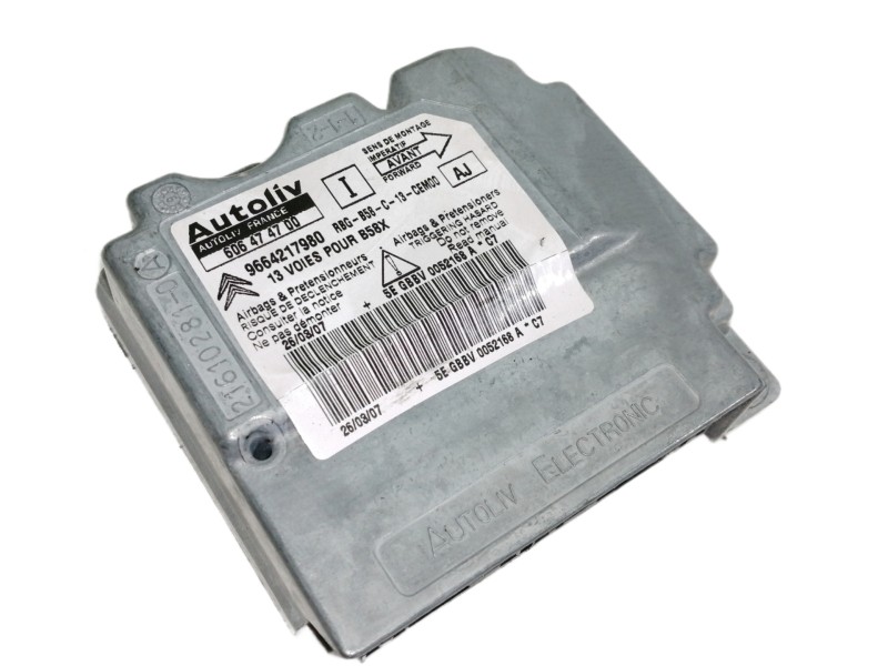 Recambio de centralita airbag para citroën c4 picasso exclusive referencia OEM IAM 9664217980 606474700 