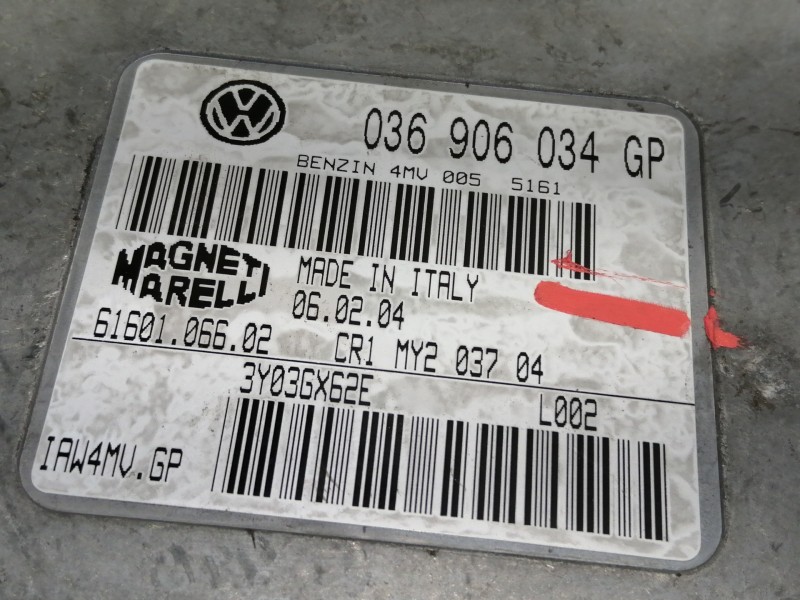 Recambio de centralita motor uce para volkswagen polo (9n1) trendline referencia OEM IAM 036906034GP  