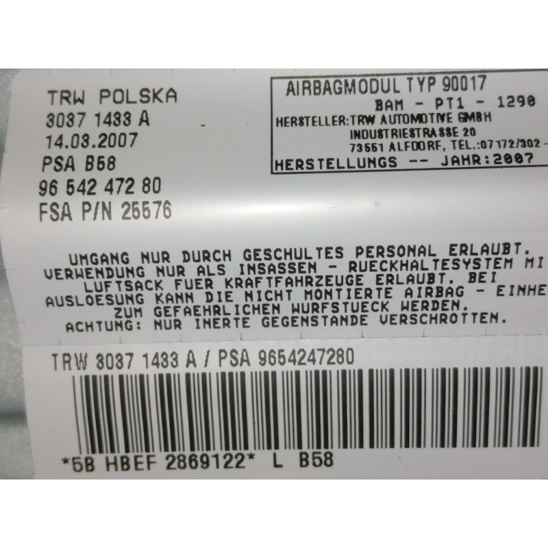 Recambio de salpicadero para citroën c4 picasso exclusive referencia OEM IAM 9683044477 9683044677 96821842ZD