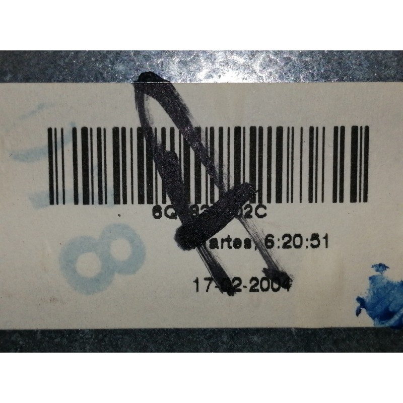 Recambio de elevalunas trasero derecho para volkswagen polo (9n1) trendline referencia OEM IAM 6Q4839402C  