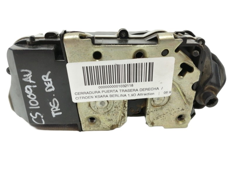 Recambio de cerradura puerta trasera derecha para citroën xsara berlina 1.9d attraction referencia OEM IAM   