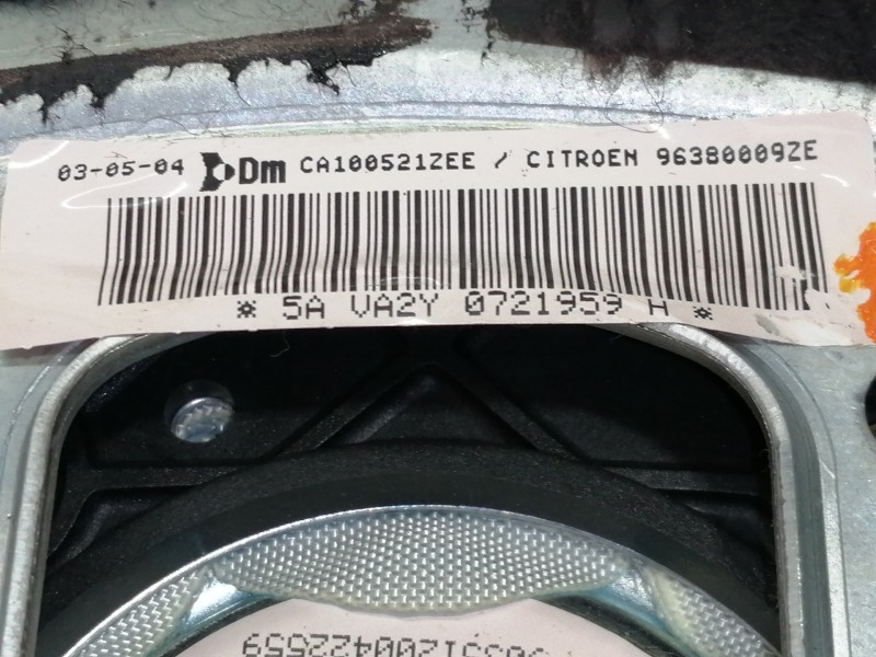 Recambio de airbag delantero izquierdo para citroën c3 1.4 hdi sx referencia OEM IAM 96380009ZE  