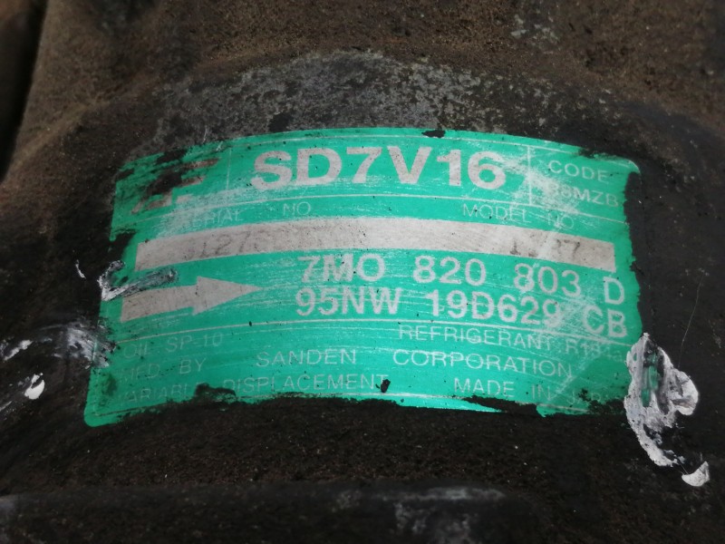 Recambio de compresor aire acondicionado para volkswagen sharan (7m8) 1.9 tdi referencia OEM IAM 7M0820803D  