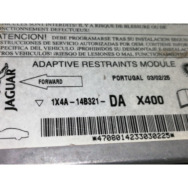 Recambio de centralita airbag para jaguar x-type 2.5 v6 referencia OEM IAM 1X4A14B321 1X4A14B321DA 
