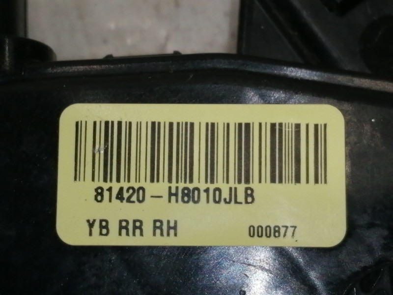 Recambio de cerradura puerta trasera derecha para kia stonic (ybcuv) business referencia OEM IAM 81420H8010JLB  