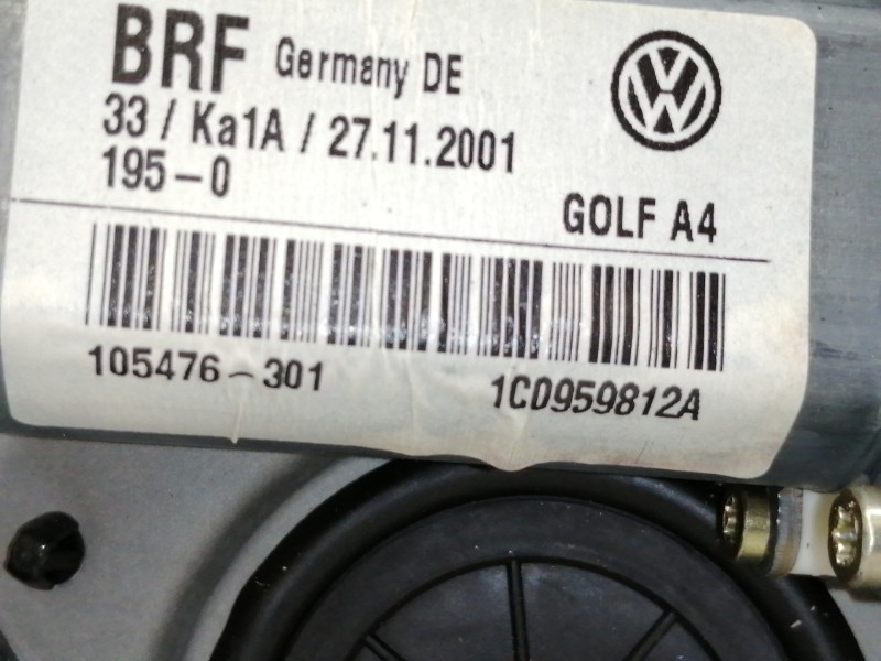 Recambio de elevalunas trasero derecho para volkswagen golf iv berlina (1j1) highline referencia OEM IAM 1J4839756E 1J4839730H 