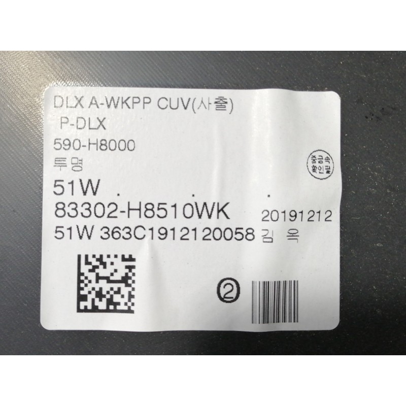 Recambio de guarnecido puerta trasera derecha para kia stonic (ybcuv) business referencia OEM IAM 83301H8510WK  