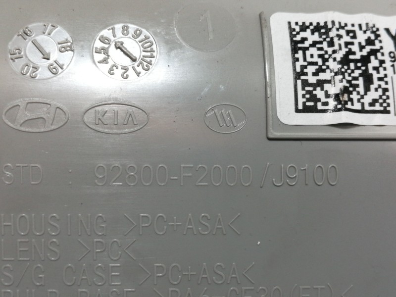 Recambio de luz interior para kia stonic (ybcuv) business referencia OEM IAM 92800F2010 191211 / 92800F2000 DELANTERA