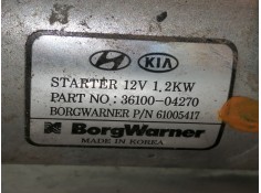 Recambio de motor arranque para kia stonic (ybcuv) business referencia OEM IAM 3610004270   2