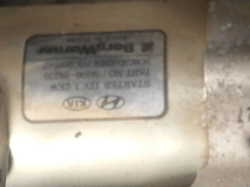 Recambio de motor arranque para kia stonic (ybcuv) business referencia OEM IAM 3610004270  