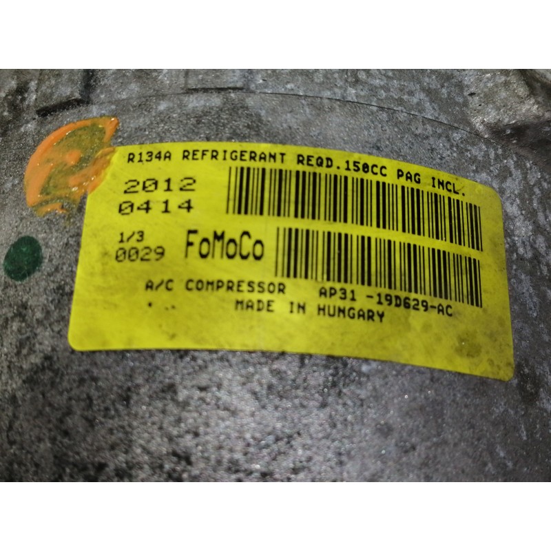 Recambio de compresor aire acondicionado para ford fiesta (cb1) trend referencia OEM IAM AP3119D629AC 20120414 