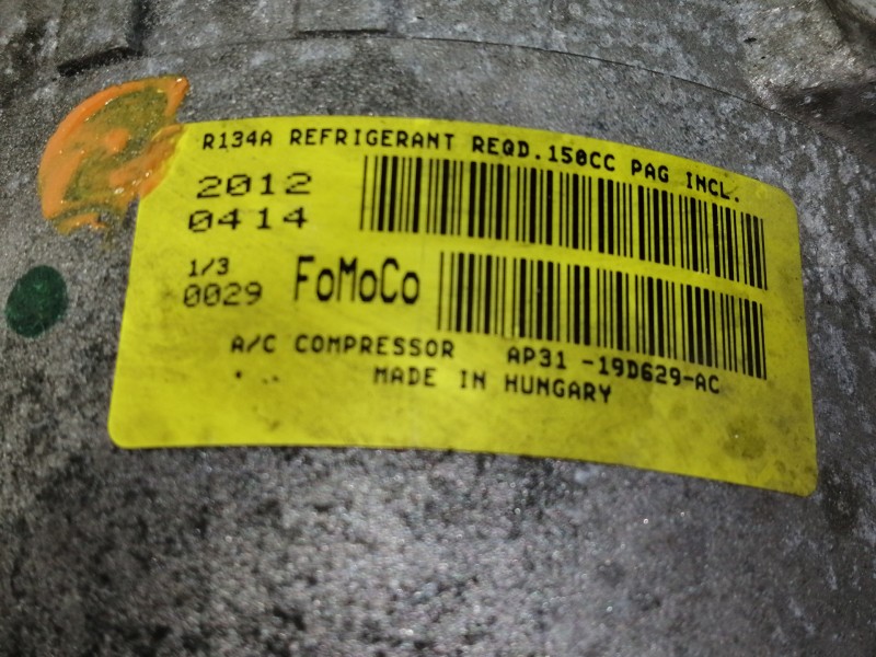 Recambio de compresor aire acondicionado para ford fiesta (cb1) trend referencia OEM IAM AP3119D629AC 20120414 