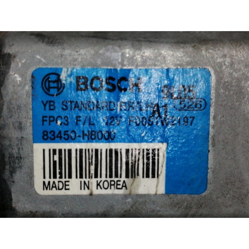 Recambio de elevalunas trasero izquierdo para kia stonic (ybcuv) business referencia OEM IAM 83450H8000  ELECTRICO 2 PINES