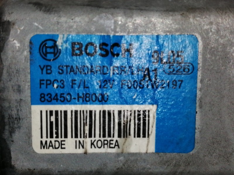 Recambio de elevalunas trasero izquierdo para kia stonic (ybcuv) business referencia OEM IAM 83450H8000  ELECTRICO 2 PINES
