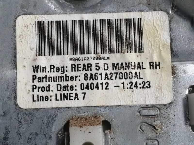 Recambio de elevalunas trasero derecho para ford fiesta (cb1) trend referencia OEM IAM 8A61A045H22AG  