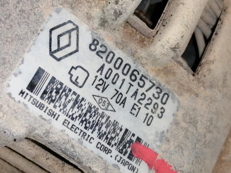 Recambio de alternador para renault kangoo (f/kc0) authentique referencia OEM IAM 8200065730  