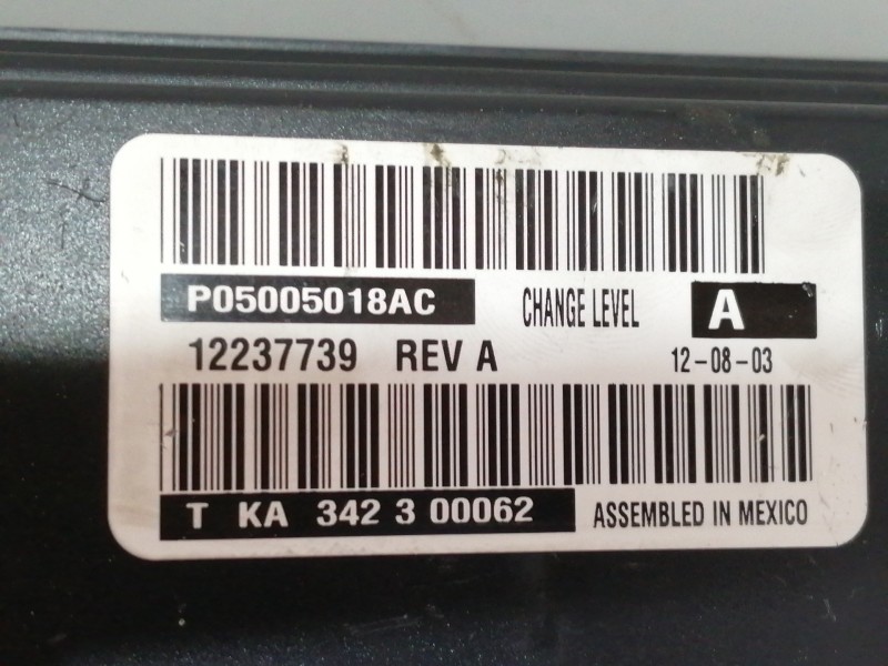 Recambio de mando calefaccion / aire acondicionado para chrysler voyager (rg) 2.4 cat referencia OEM IAM P05005018AC  