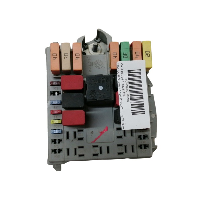 Recambio de caja reles / fusibles para fiat doblo (119) 1.3 16v jtd cat referencia OEM IAM 51763770  