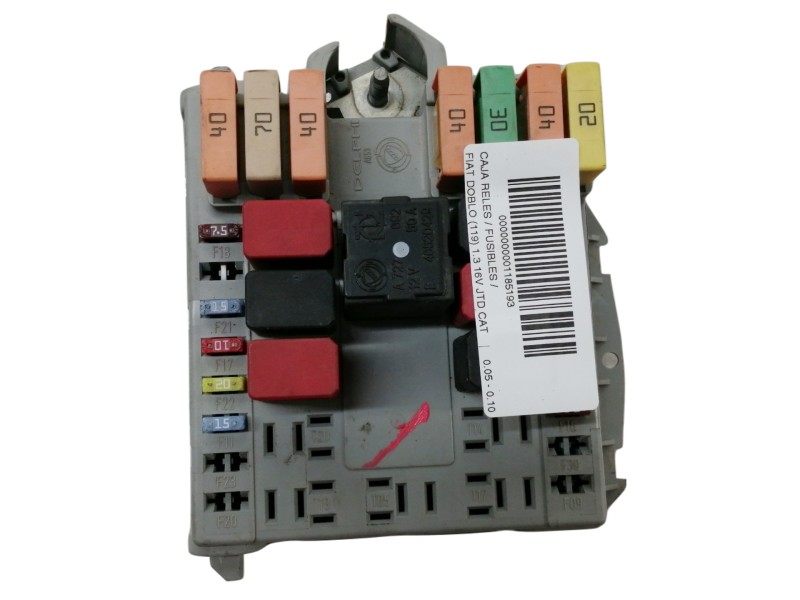 Recambio de caja reles / fusibles para fiat doblo (119) 1.3 16v jtd cat referencia OEM IAM 51763770  