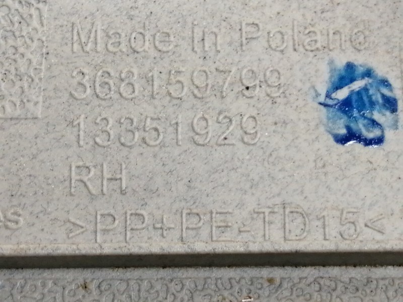 Recambio de cinturon seguridad delantero derecho para opel adam glam ecoflex referencia OEM IAM 33017492B  3 PUERTAS