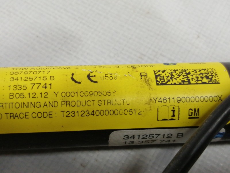 Recambio de cinturon seguridad delantero derecho para opel adam glam ecoflex referencia OEM IAM 33017492B  3 PUERTAS