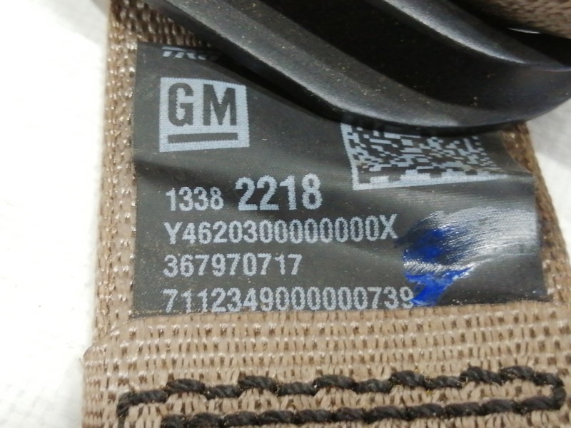 Recambio de cinturon seguridad trasero derecho para opel adam glam ecoflex referencia OEM IAM 33017492B  