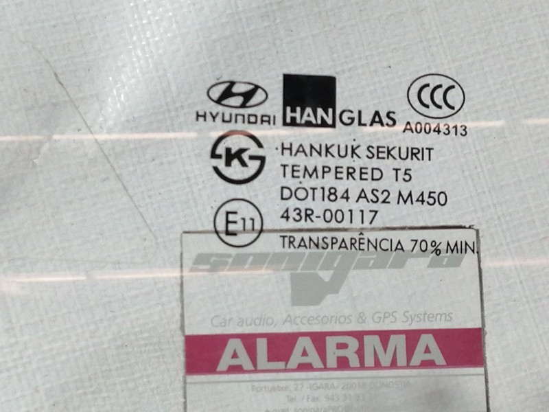 Recambio de luna delantera izquierda para hyundai coupe (gk) 2.7 v6 gls referencia OEM IAM 43R00117  