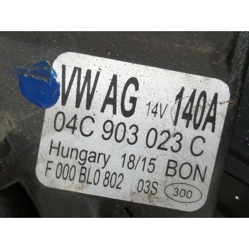 Recambio de alternador para skoda fabia active referencia OEM IAM 04C903023C  